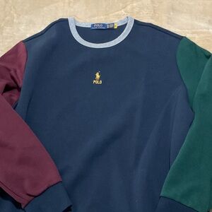 Polo by Ralph Lauren Navy Sweatshirt with Gold Logo